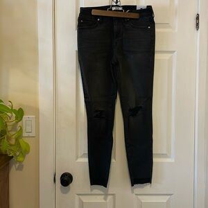 Just black denim washed black stretch Jean skinny